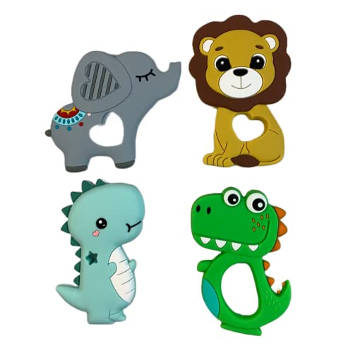 Играчки за никнене на млечни зъби (всички 4 обекта се продават в комплект)