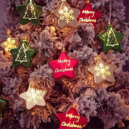 Украса за Коледната елха С Топки, Осветление за Коледни топки, Външни Струнни инструменти осветителни тела, Paste от край
