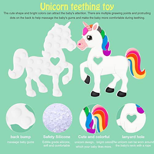 Играчки за никнене на млечни зъби - HAOBAOBEI Детски играчки-прорезыватели с Единорогом, Естествени, Безопасни за замразяване във