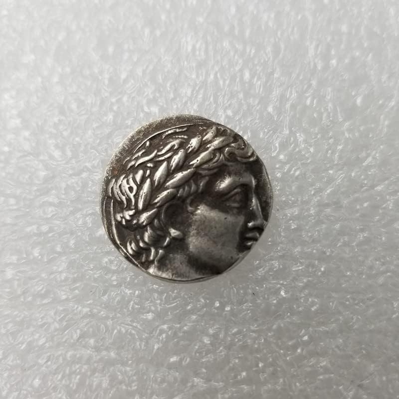 Старинните Занаяти Гръцка Монета С Медна Сребърно Покритие Состаренный Сребърен Долар Сребърен Кръг 3412