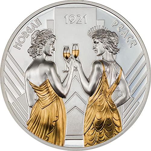 2021 Модерна Възпоменателна монета PowerCoin Морган и Мир 1 Унция Сребърна монета 1$ Острови Кук 2021 Proof