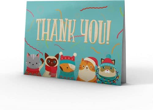 Картичка с благодарност MDMprint (24 бр.), В комплект Празни пощенски картички и пликове със стикери, 4 x 6, фигура във формата на животни