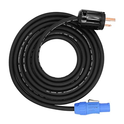 Професионален Ръчен кабел Toronce 14 AWG с жак NEMA5-15П за да се свържете с SACFCA PowerCon (5 фута)
