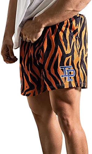 MIASHUI Мъжки къси Панталони-карго, Размер 32, за Мъже бързо съхнещи Окото Панталони с Леопардовым Принтом, Четвърт Панталони, Спортни