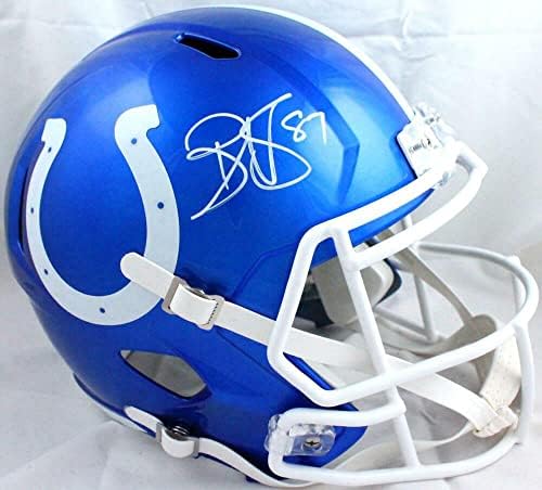 Каска Indianapolis Colts F/S Flash Speed с автограф Реджи Уейн -BeckettW Holo - Каски NFL с автограф