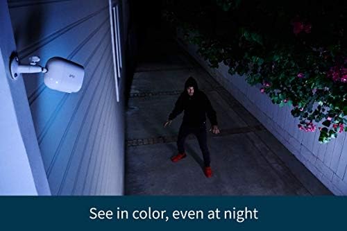 Камера Arlo Essential светлината на Прожекторите - 3 kit - Безжична система за сигурност, на 1080p видео, Цветно нощно виждане, двупосочен