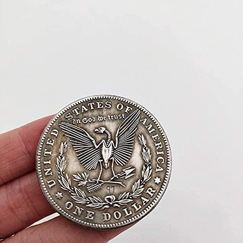 Морган Блуждающая Монета 1899 Демон, Събиране На Монети Около Сребърни Чинии Възпоменателни Монети За Декорация На Дома Занаяти