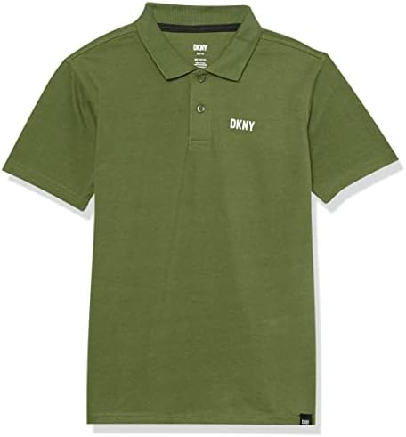 Класическа риза с къси ръкави Performance Pique за момчета DKNY
