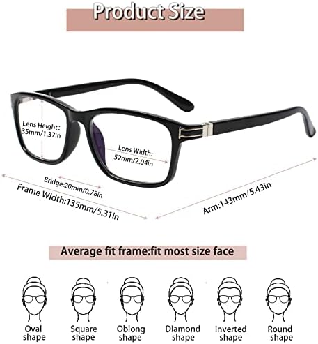 YUMOST, 6 опаковки очила за четене за жени, блокиране на синя светлина, мъжки компютърни ридеры на пружинном панта, модерни дамски слънчеви