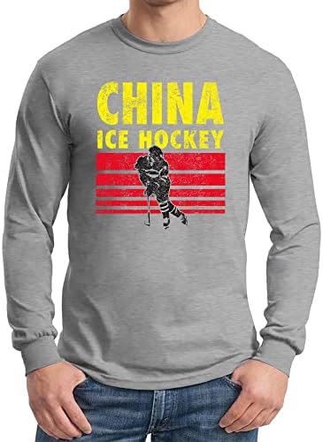 Тениска с дълъг ръкав за Зимните състезания По хокей на лед хокей