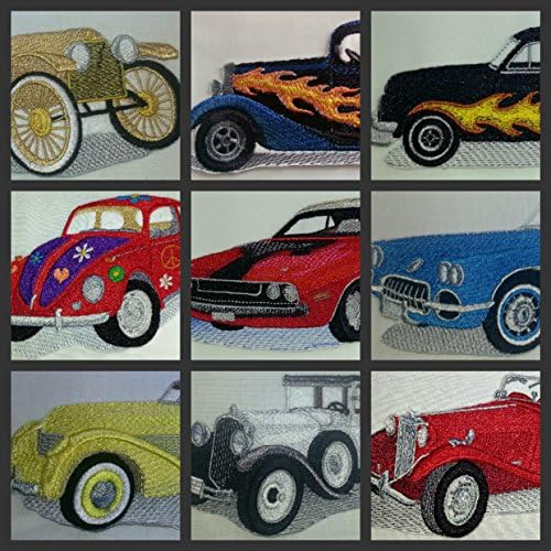 Колекция от класически автомобили [Ford Mercury 1951 г. съобщение] [История на американски автомобили в бродерия] Нашивка с бродерия