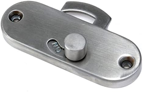 Faotup 1 БР. Silver за Заключване на Плъзгащи врати от Неръждаема Стомана, Движеща се Врата на 90 Градуса, Заключване с Катарама