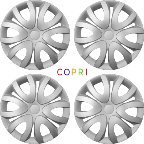 Комплект Copri от 4 Джанти накладки 15-Инчов Сребрист цвят, Защелкивающихся на Ступицу, подходящ за Alfa Romeo