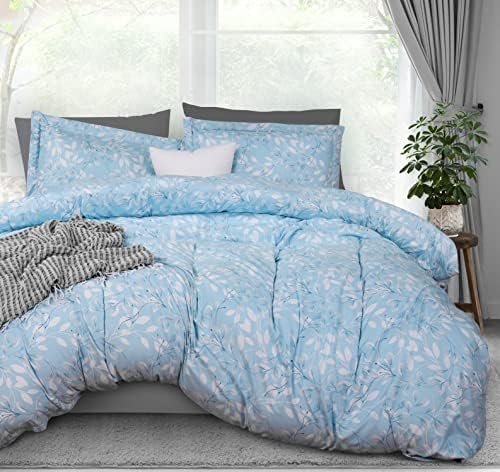 Комплект спално бельо Utopia с пододеяльником Queen Size - 1 чаршаф с 2 наволочками - 3 Броя, Стеганое одеяло с цип- Ултра Мека матирана