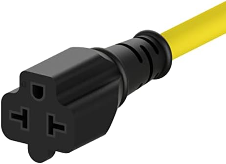 [2] 1-Крак Домакински щепсел за променлив ток с мощност от 15 Ампера до 20-амперному адаптерному кабел с Т-образно острие 12AWG