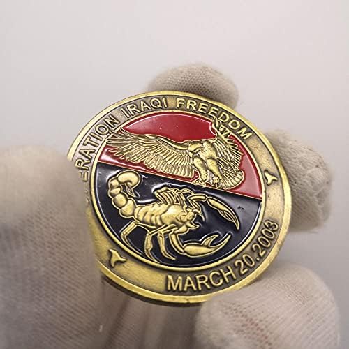 Монети Война в Ирак, Американската Златна Монета, Обикновена Монета, Колекция Медалькоинов с Пустинен Скорпионом, Безплатен Промоцията,