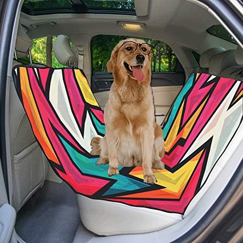 Калъф за седалка кучета ENEVOTX, Обичай, Цветен Дизайн, Покривала за автомобилни седалки с Леопардовым принтом за кучета, Водонепроницаемое