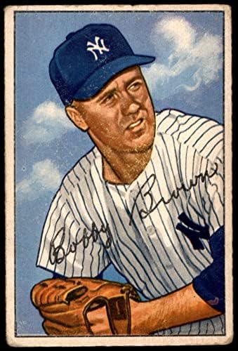 1952 Боуман 105 Боби Браун Ню Йорк Янкис (Бейзболна картичка) СПРАВЕДЛИВИ Янкис