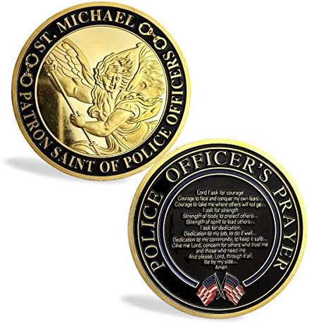 Полицай, Военен Предизвикателство Монета Св. Михаил, Покровител на Правоохранителните органи, Молитва Монета