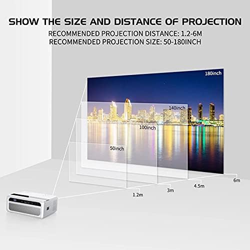 WALNUTA 1080P Проектор Full HD Мини Проектор USB Огледално видео проектори за Домашно Кино Проектор Led