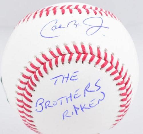 Кал кал ripken-младши Били кал ripken Подписа Бейзболни топки Rawlings OML - Fanatics BAW Holo - Бейзболни топки с автографи