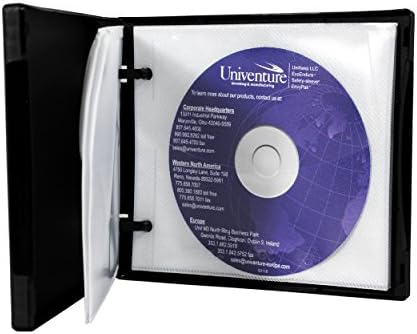 Портфейл за cd-та/DVD-та UniKeep Disc 5 със страници - калъф за 30 броя (черен)