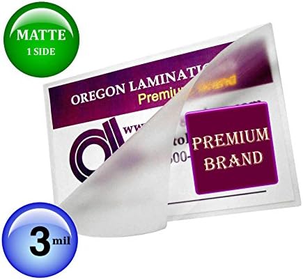 Пакети за горещо ламиниране Oregon Lamination 4x6 на Снимката (опаковка от 500 броя) 3 Mil 4-1 /4 x 6-1 / 4 Мат / Гланц