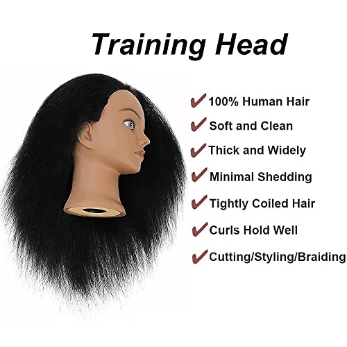 Главата на Манекена с Човешки коси, Реални Косата, Косметологический Манекен, стоп-моушън Главата, Фризьорски салон, Тренировочная