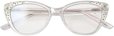 Дамски очила за четене Betsey Johnson с ефект котешки очи с лед