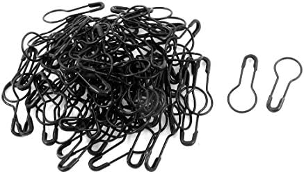Honbay Опаковка от 300 метални черни английски игли/Игли за тиквата/Игли за електрически крушки/Игли за Калебаса, игла форма възглавница