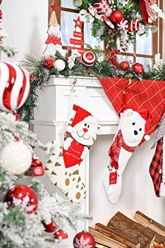 Комплект коледна украса Severin Madelyn (4 предмета) Коледна гирлянда * 1 + Коледни Чорапи, *3