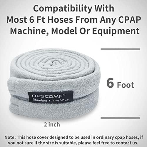 Кутията за маркуч CPAP 6-Подножието Руното Капачка на тръбата Изолирующая Обвивка за маркуч Без конденз Намалява нивото на шума