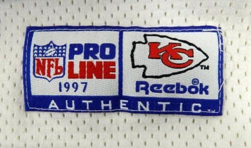 1997 Kansas City Chiefs 80 Game Пусна Бялата Фланелка 44 DP17008 - Използваните тениски За игри NFL Без подпис