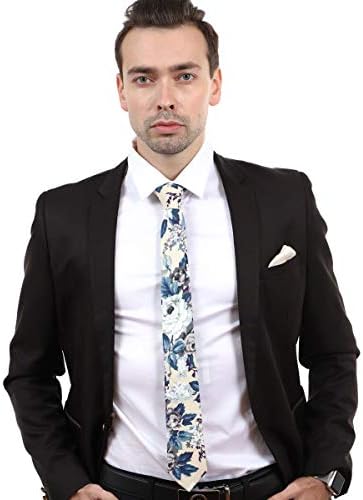 Мъжки Хлопчатобумажный Вратовръзка с Флорални принтом JESLANG 2,56 Тесен Тясна Вратовръзка Различни дизайни