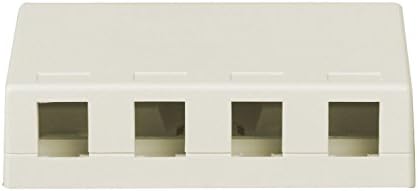 Кутия за повърхностен монтаж Legrand - OnQ, Стенни кутия с 4 порта за телефон или пренос на данни, Подходящ за всеки вмъкване на