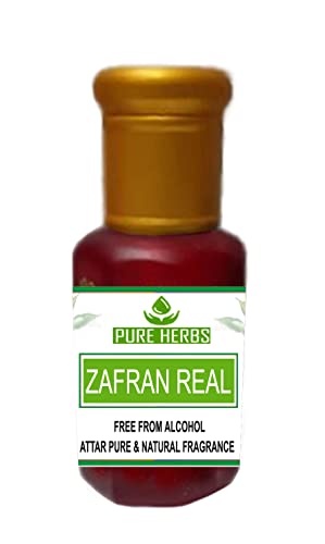 ZAFRAN REAL ATTAR от естествени билки, без съдържание на алкохол за мъже, подходящ за специални случаи, партита и ежедневна употреба 100