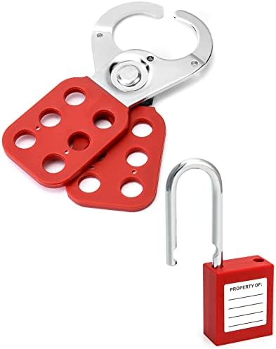 Ключалка за заключване от неръждаема стомана QWORK - 6 опаковки, защитена от неоторизиран достъп и ударопрочная затвори Лото