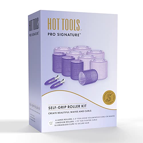 Корпоративна комплект ролки Hot Tools Pro за самостоятелно захващане | Вълна и вълна с минимално отопление