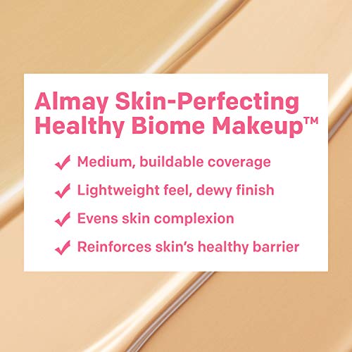 Тонален крем Almay Skin Perfecting Healthy Biome за грим с Пребиотическим комплекс SPF 25, Хипоалергичен, Без аромати, 110 мл, 1 ет.