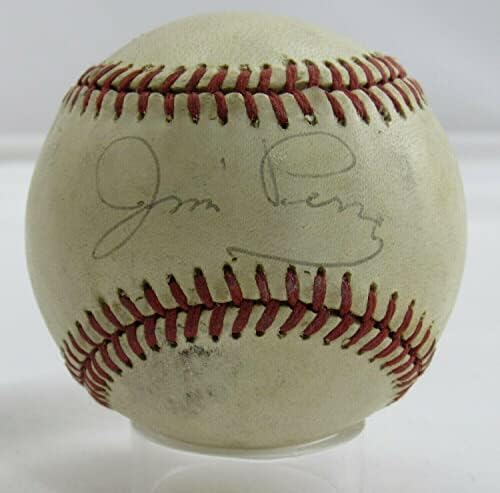 Джим Пери Подписа Автограф Rawlings Baseball B101 - Бейзболни Топки С Автографи