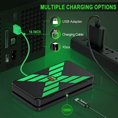 Акумулаторна батерия за Xbox 4x2600 mah, Съвместима с контролер Xbox One/Xbox Series X/S, Батерии за Xbox One S/X/One Elite Fast Charger