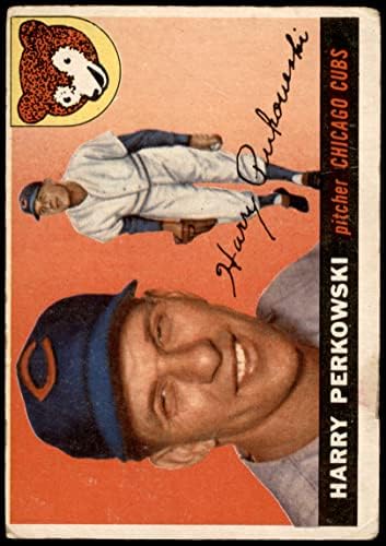 1955 Topps 184 Хари Перковски Чикаго Къбс (Бейзболна картичка) ДОБРИ Къбс