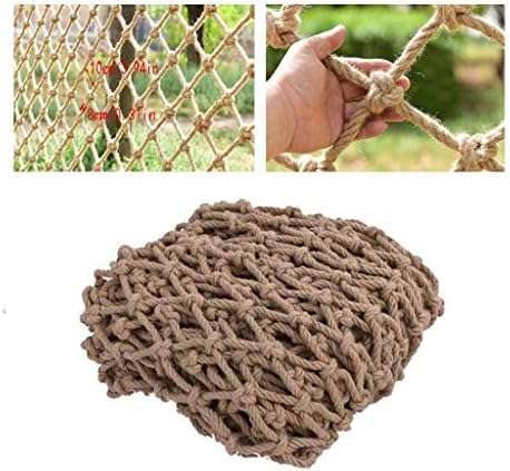 Yuwuxin Многофункционална Веревочная мрежа от естествена растителна пеньковой въжета, Защитна мрежа за вътрешни стълбища, тераси, украса на