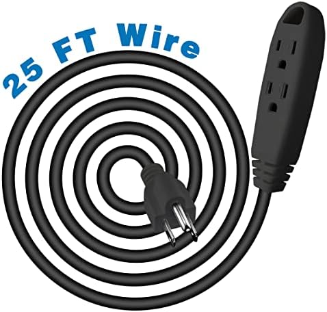 Удължителен кабел с дължина 25 Метра, с три розетки, посочен в Kasonic UL, Обосновани на 3 тел 16/3 SJTW, 13 Усилвател
