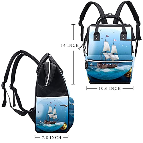 Лодка Пелена Чанта на Мама Раница с Голям Капацитет Чанта за Памперси Кърмещи Пътна Чанта за Грижа за Детето