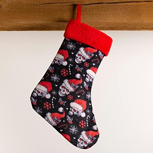 Коледни Чорапи с Черепи Дядо Коледа 19Коледна Украса