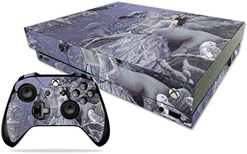 Корица MightySkins, съвместима с Microsoft Xbox One X - Winter Wings | Защитно, здрава и уникална Vinyl стикер | Лесно се нанася,