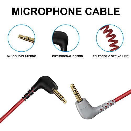 Кабел Koffmon SC7 за Rode Mic, кабел за Свързване от 3.5мм TRS-TRRS за микрофон, Съвместим с Rode SC7 /Видеомикрофоном / Безжичен микрофон