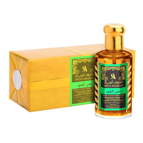 Swiss Arabian Sandalia от Swiss Arabian, высококонцентрированное парфюмерное масло без алкохол (зелено унисекс), 3,21 мл за жени