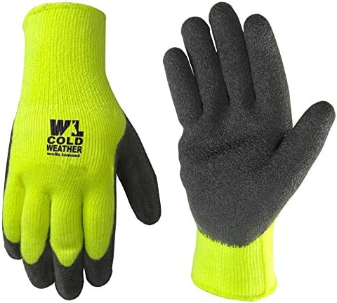 Мъжки работни ръкавици Hi Elbi за студено време, Тежък Трикотажная обвивка, с Латексово покритие, X-Large (Wells Lamont 571YXL)
